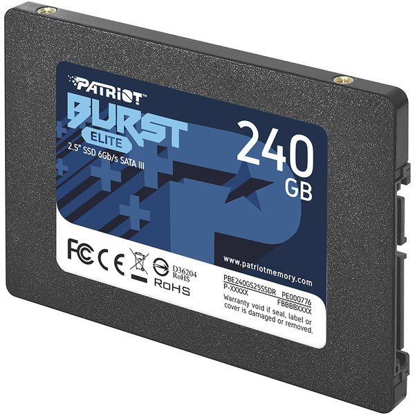 Patriot Burst Elite 240 GB, SSD - black, SATA 6 Gb/s, 2,5