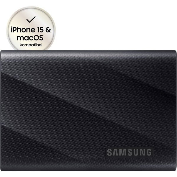 Samsung Portable SSD T9 2 TB, Externe SSD - black, USB 3.2 Gen 2x2 (20Gbps)
