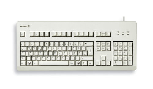 CHERRY G80-3000 GREY - KEYBOARD PS/2 UK BL SWITCH