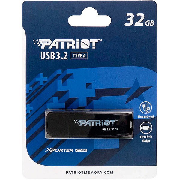 Patriot Xporter Core 32GB, USB-Stick - black, USB-A 3.2 Gen 1