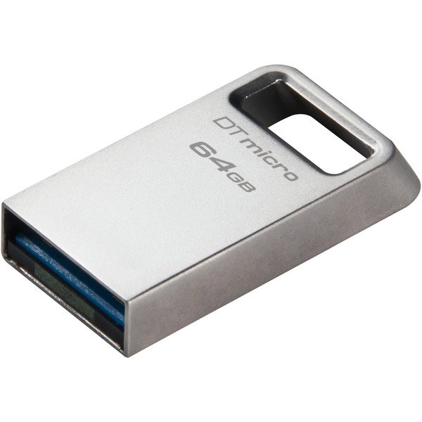 Kingston DataTraveler Micro 64 GB, USB-Stick - silver, USB-A 3.2 Gen 1