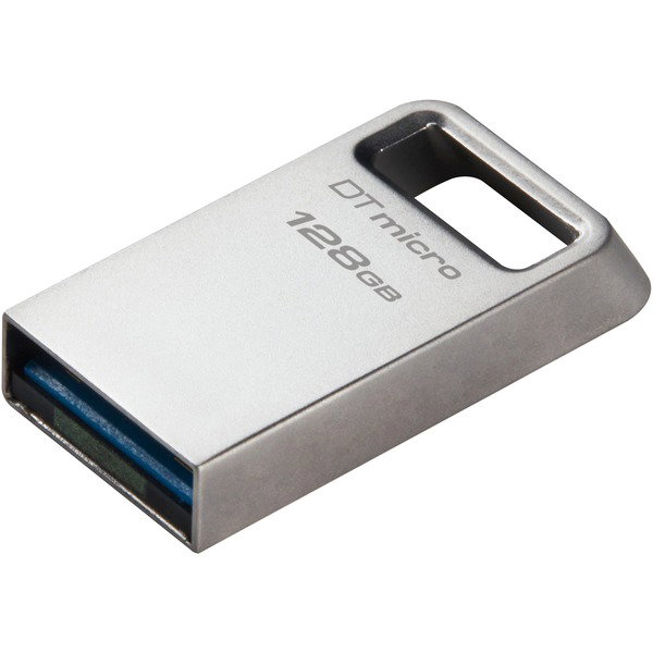 Kingston DataTraveler Micro 128 GB, USB-Stick - silver, USB-A 3.2 Gen 1