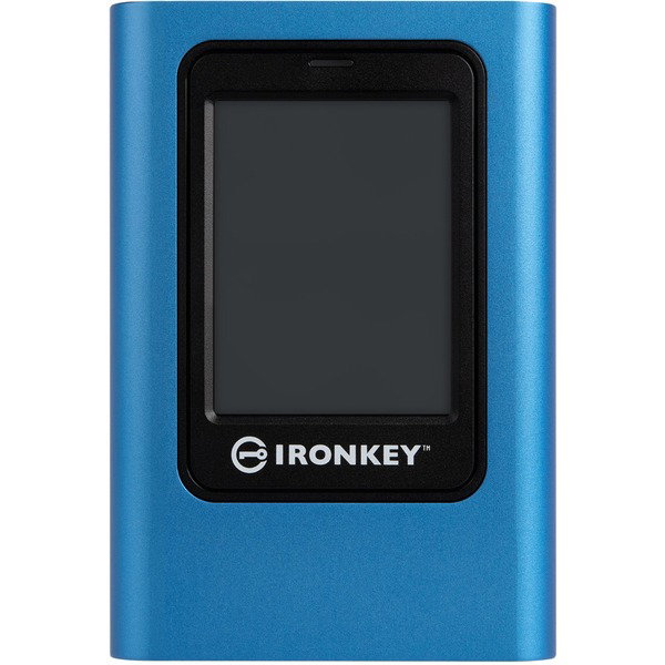 Kingston IronKey Vault Privacy 80 960 GB, Externe SSD - blue/black, USB-C 3.2 Gen 1 (5 Gbit/s)