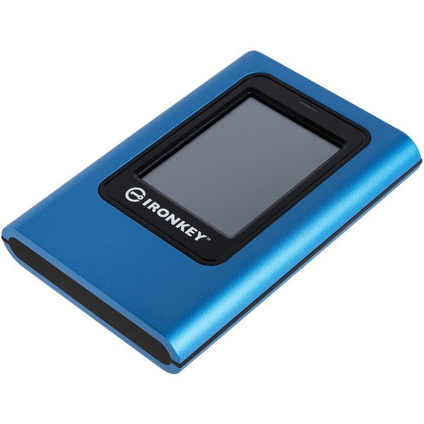 Kingston IronKey Vault Privacy 80 960 GB, Externe SSD - blue/black, USB-C 3.2 Gen 1 (5 Gbit/s)