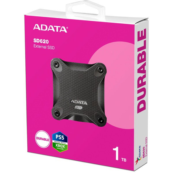 ADATA SD620 1 TB, Externe SSD - black, Micro-USB-B 3.2 Gen 2 (10 Gbit/s)