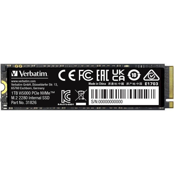 Verbatim Vi5000 1 TB, SSD - PCIe 4.0 x4 NVMe M.2 2280