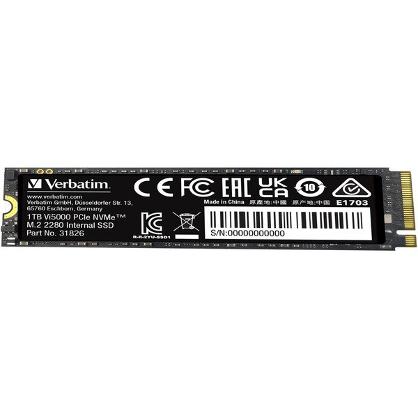 Verbatim Vi5000 1 TB, SSD - PCIe 4.0 x4 NVMe M.2 2280