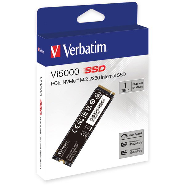 Verbatim Vi5000 1 TB, SSD - PCIe 4.0 x4 NVMe M.2 2280