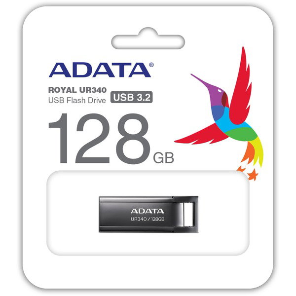 ADATA UR340 128 GB, USB-Stick - nickel, USB-A 3.2 Gen 1