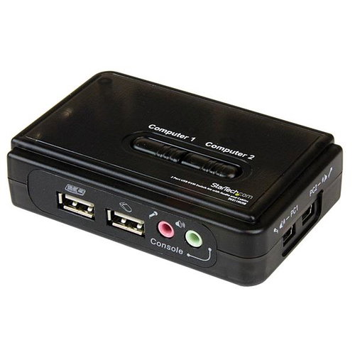 2 PORT USB KVM SWITCH W/ AUDIO - IN