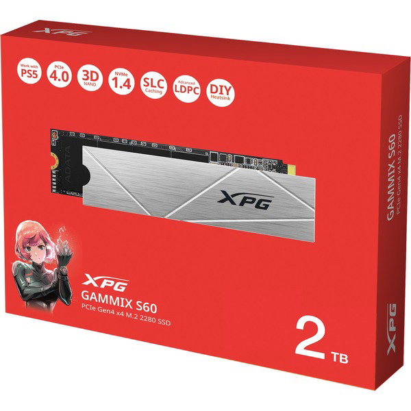 ADATA XPG GAMMIX S60 BLADE 2 TB, SSD - PCIe 4.0 x4, NVMe, M.2 2280