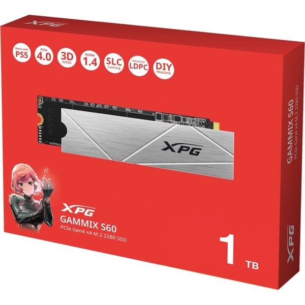 ADATA XPG GAMMIX S60 BLADE 1 TB, SSD - PCIe 4.0 x4, NVMe, M.2 2280