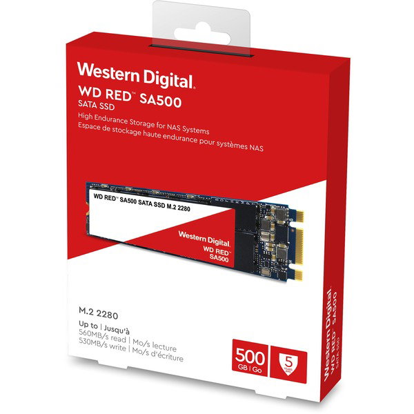 WD Red SA500 NAS 2 TB, SSD - SATA 6 Gb/s, M.2 2280