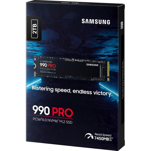 Samsung 990 PRO 2 TB, SSD - PCIe 4.0 x4, NVMe 2, M.2 2280, intern