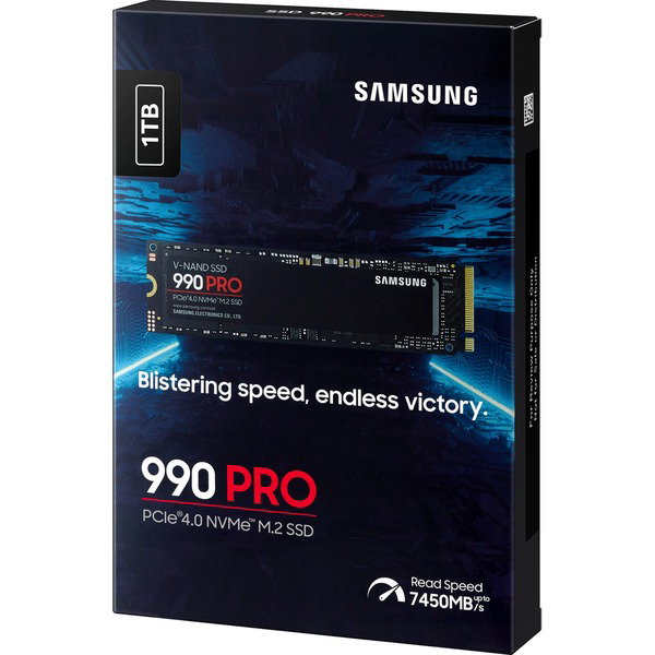 Samsung 990 PRO 1 TB, SSD - PCIe 4.0 x4, NVMe 2, M.2 2280, intern