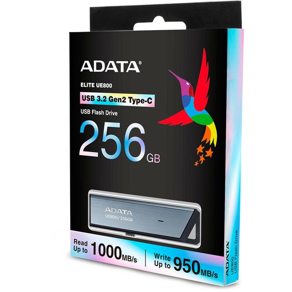 ADATA UE800 256 GB, USB-Stick - aluminium (gebrstet), USB-C 3.2 (10 Gbit/s)