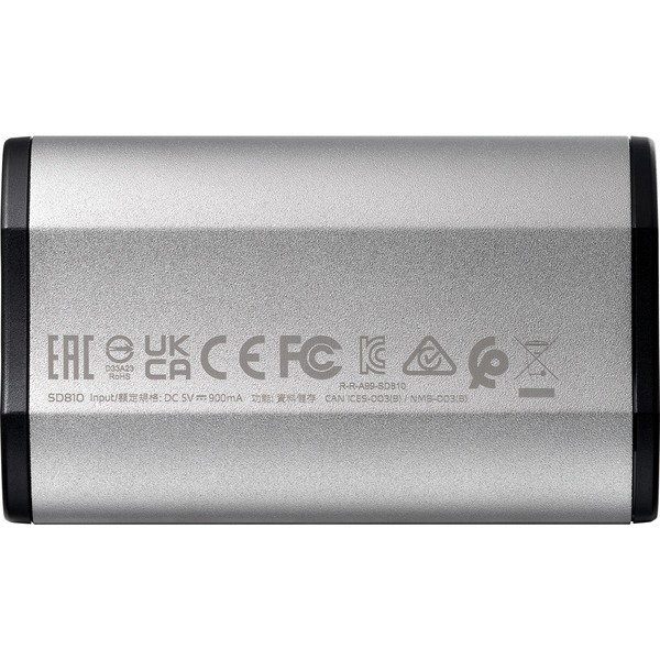 ADATA SD810 2 TB, Externe SSD - silver, USB-C 3.2 Gen 2x2 (20 Gbit/s)
