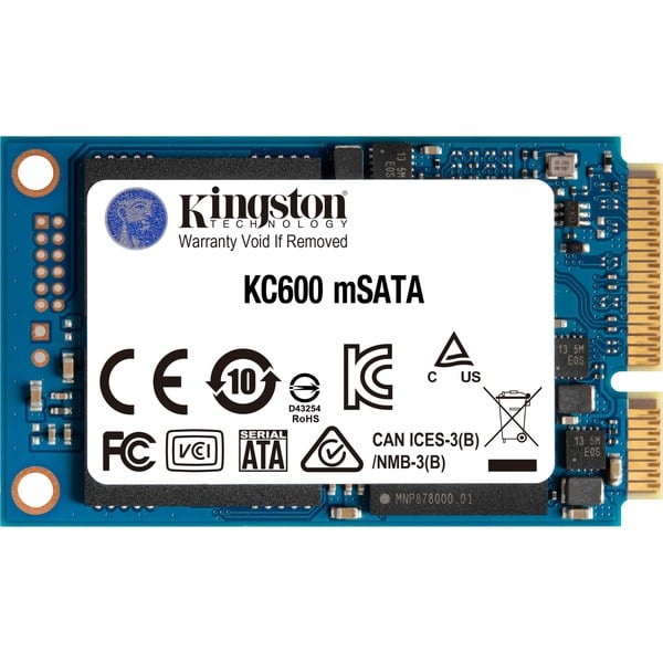 Kingston KC600 512 GB, SSD - SATA 6 Gb/s, mSATA