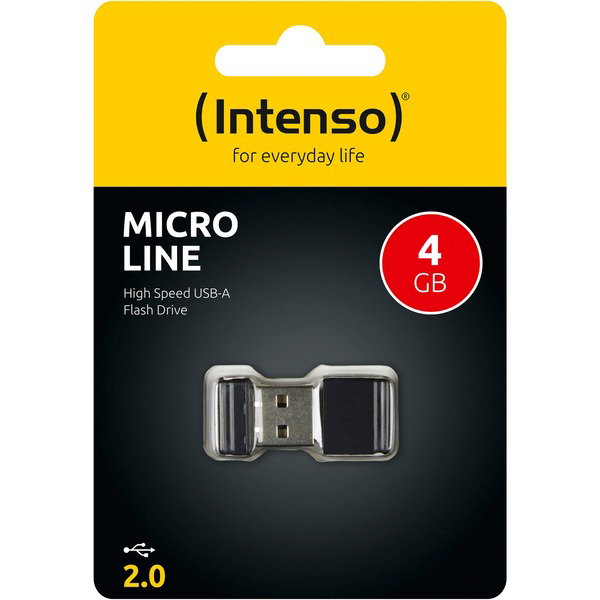 Intenso Micro Line 4 GB, USB-Stick - black