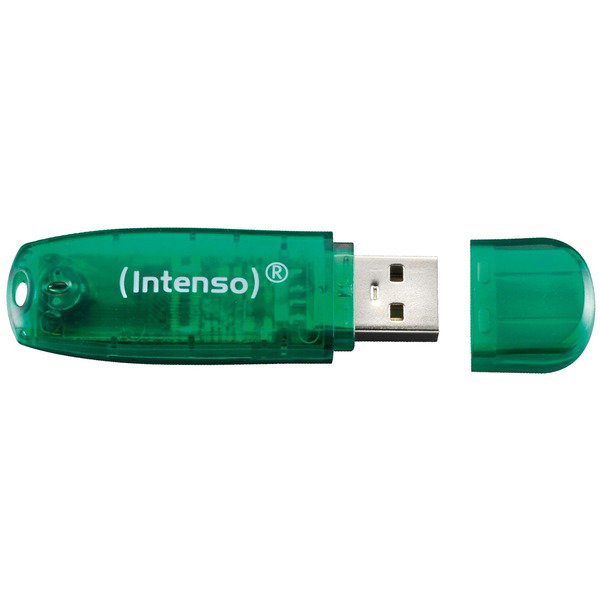 Intenso Rainbow Line 8 GB, USB-Stick - green