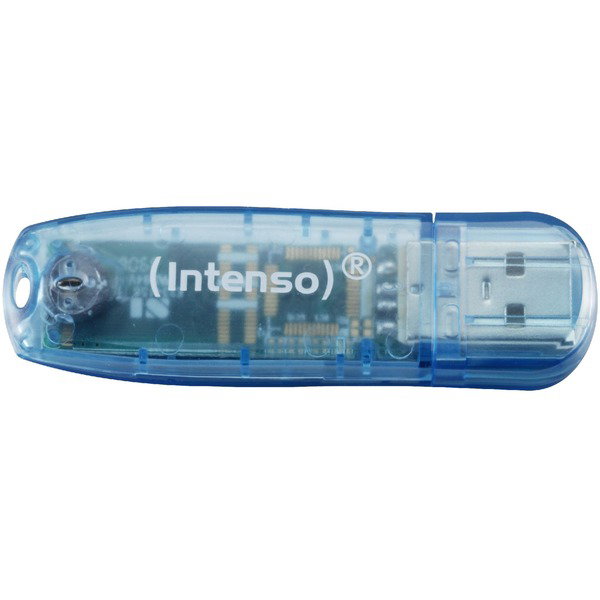 Intenso Rainbow Line 4 GB, USB-Stick - blue