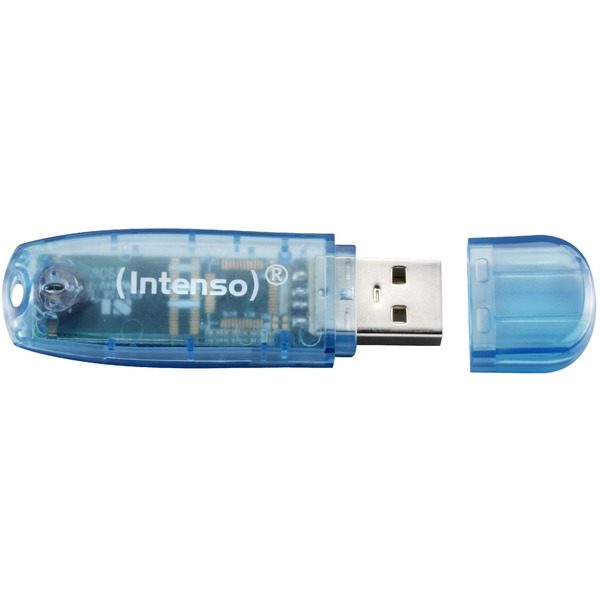 Intenso Rainbow Line 4 GB, USB-Stick - blue