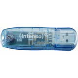 Intenso Rainbow Line 4 GB, USB-Stick - blue