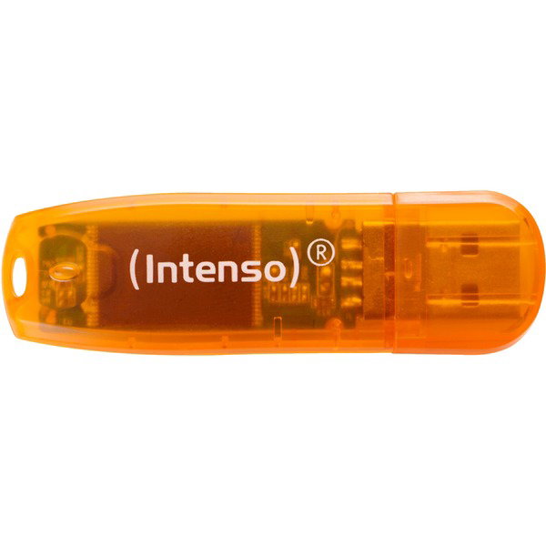 Intenso Rainbow Line 64 GB, USB-Stick - orange, USB 2.0