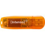 Intenso Rainbow Line 64 GB, USB-Stick - orange, USB 2.0