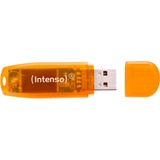 Intenso Rainbow Line 64 GB, USB-Stick - orange, USB 2.0