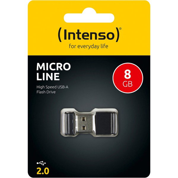 Intenso Micro Line 8 GB, USB-Stick - black