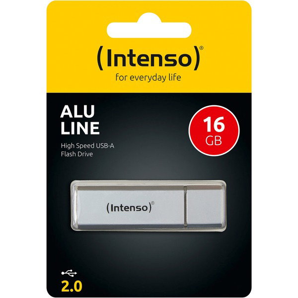 Intenso Alu Line 16 GB, USB-Stick - silver