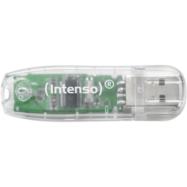 Intenso Rainbow Line 32 GB, USB-Stick - transparent