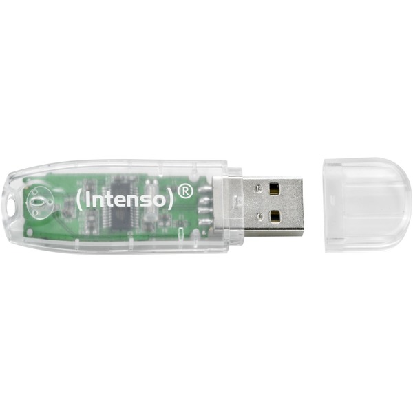 Intenso Rainbow Line 32 GB, USB-Stick - transparent