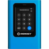Kingston IronKey Vault Privacy 80 7.68 TB, Externe SSD - blue/black, USB-C 3.2 Gen 1 (5 Gbit/s)