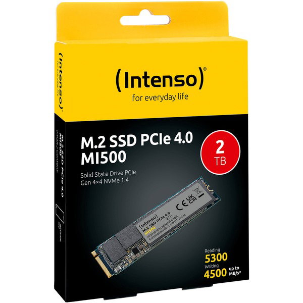 Intenso MI500 2 TB, SSD - PCIe 4.0 x4, NVMe 1.4, M.2 2280