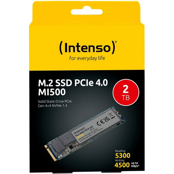 Intenso MI500 2 TB, SSD - PCIe 4.0 x4, NVMe 1.4, M.2 2280