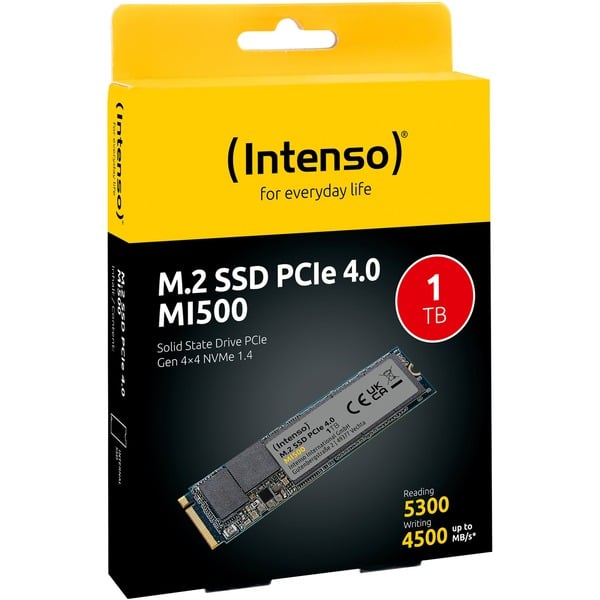Intenso MI500 1 TB, SSD - PCIe 4.0 x4, NVMe 1.4, M.2 2280