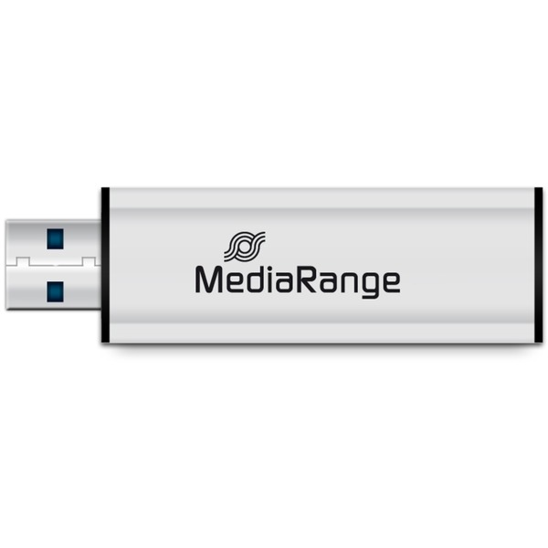 MediaRange 128 GB, USB-Stick - silver/black, USB-A 3.2 Gen 1