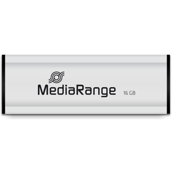 MediaRange 128 GB, USB-Stick - silver/black, USB-A 3.2 Gen 1