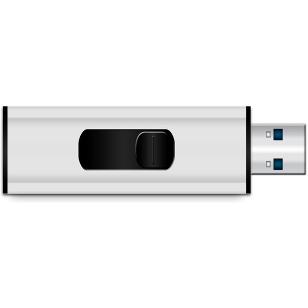 MediaRange 128 GB, USB-Stick - silver/black, USB-A 3.2 Gen 1