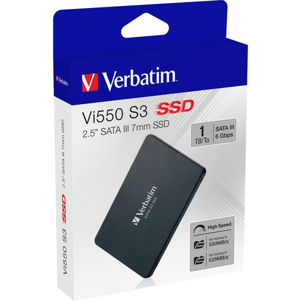 Verbatim Vi550 1 TB, SSD - black, SATA 6 Gb/s, 2,5
