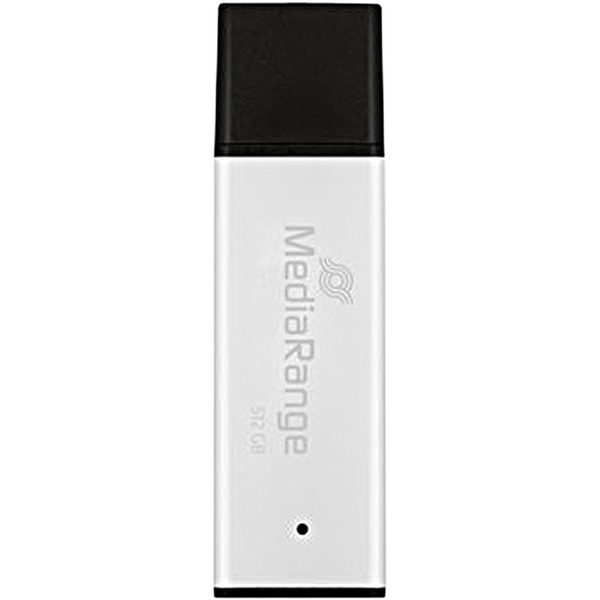 MediaRange High Performance 512 GB, USB-Stick - silver/black, USB-A 3.2 Gen 1
