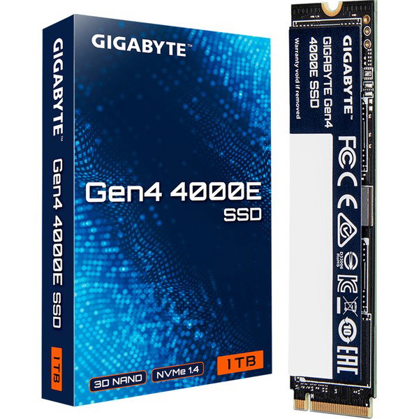 GIGABYTE Gen4 4000E SSD 1 TB - PCIe 4.0 x4, NVMe 1.4, M.2 2280