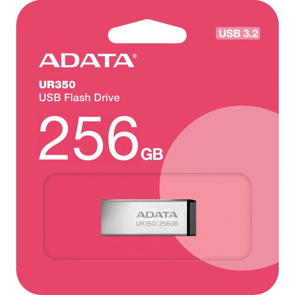 ADATA UR350 256 GB, USB-Stick - nickel/black, USB-A 3.2 Gen 1 (5 Gbit/s)