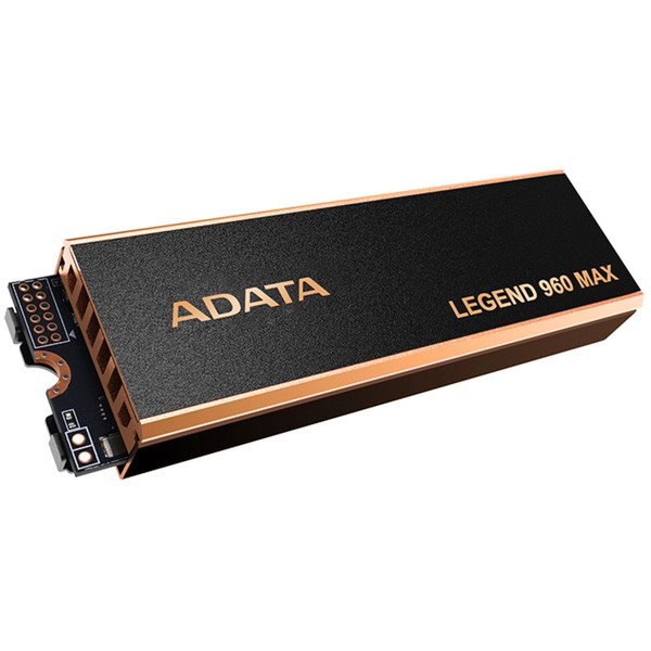 ADATA LEGEND 960 MAX 2 TB, SSD - darkgray/gold, PCIe 4.0 x4, NVMe 1.4, M.2 2280