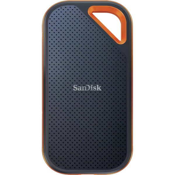 SanDisk Extreme PRO Portable SSD V2 4 TB, Externe SSD - black/orange, USB-C 3.2 Gen 2x2 (20 Gbit/s)