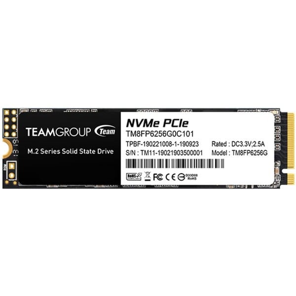 Team Group MP33 256 GB, SSD - PCIe 3.0 x4, NVMe 1.3, M.2 2280