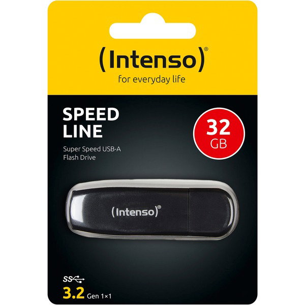 Intenso Speed Line 32 GB, USB-Stick - black, USB-A 3.2 Gen 1