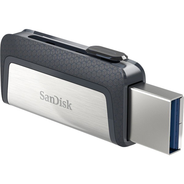 SanDisk Ultra Dual USB Typ-C Laufwerk 128 GB, USB-Stick - USB-A 3.2 Gen 1, USB-C 3.2 Gen 1